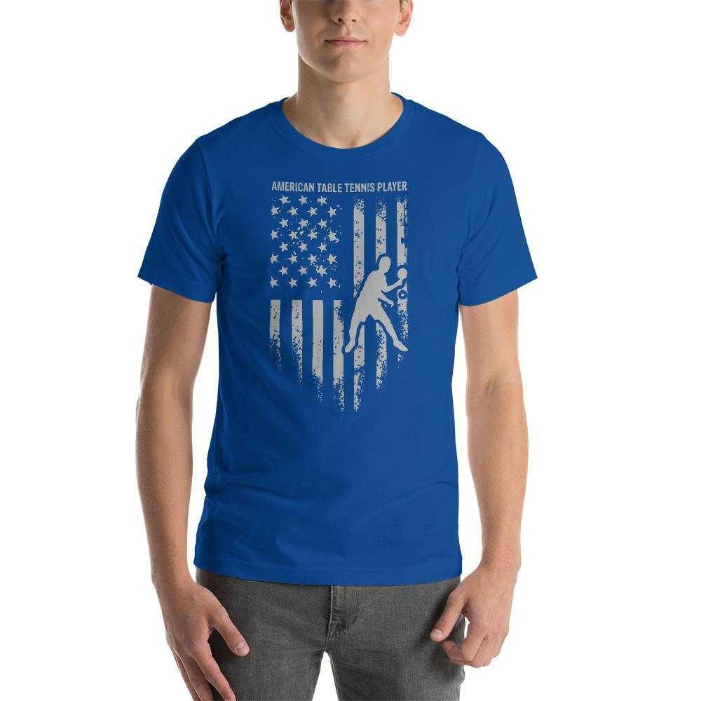 American Table Tennis Player T-Shirt - Table Tennis Hub