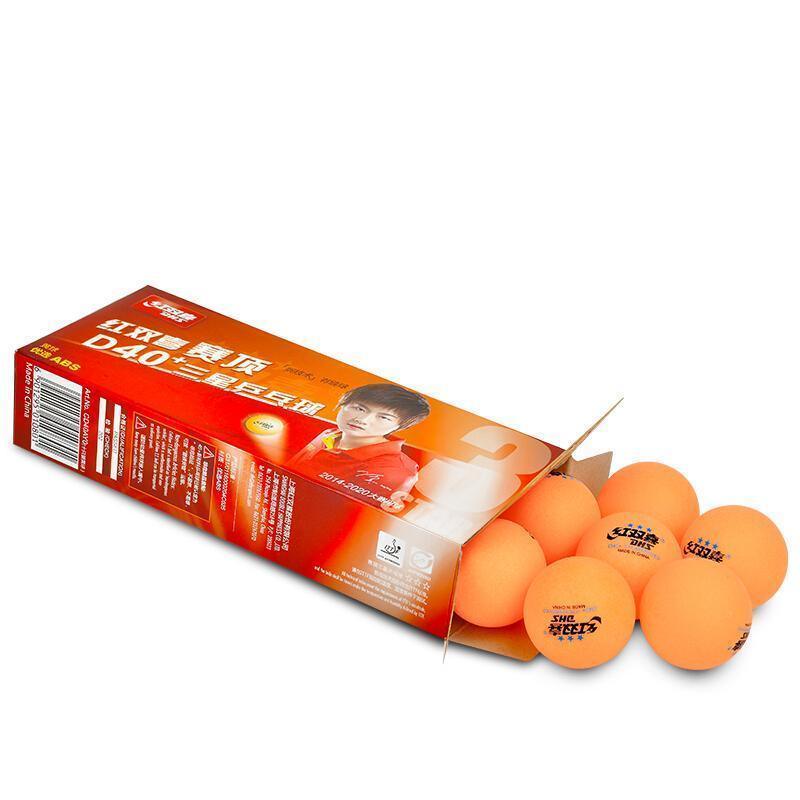 DHS 3-Star D40+ Orange Table Tennis Balls - Table Tennis Hub