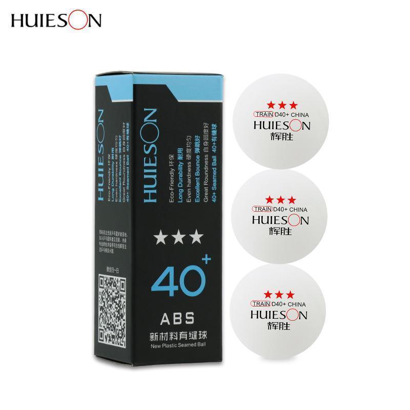 Huieson 3 Star Plastic S40+ ABS Table Tennis Balls - Table Tennis Hub