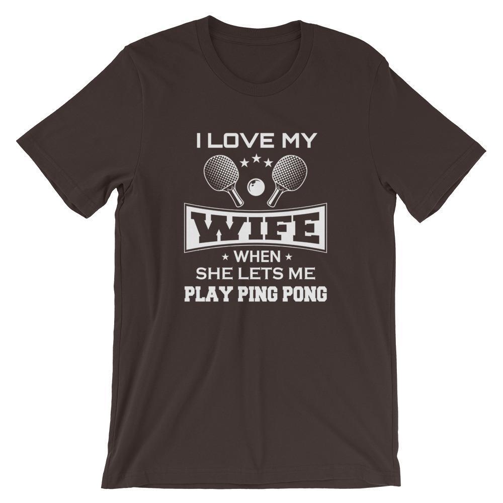 I love my Wife Table Tennis T-Shirt - Table Tennis Hub