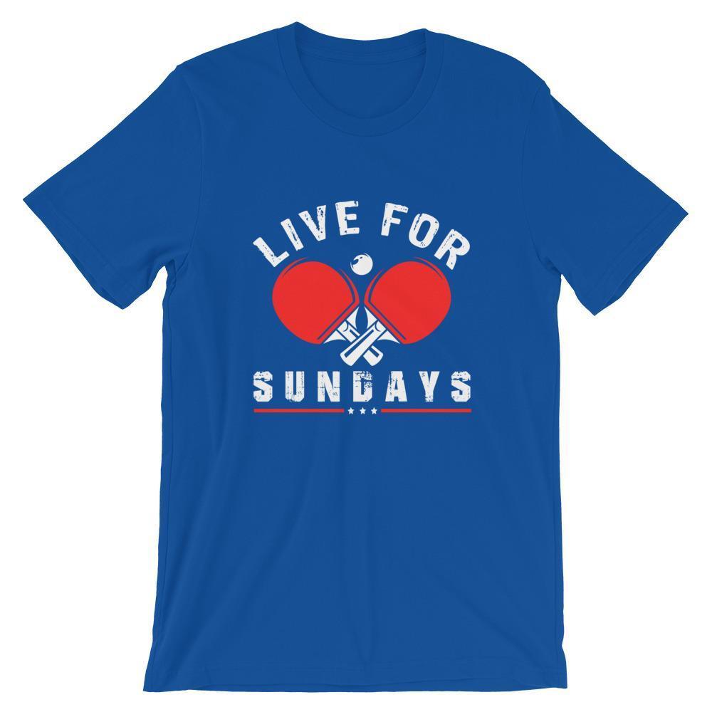 Live for Sundays Table Tennis T-Shirt - Table Tennis Hub