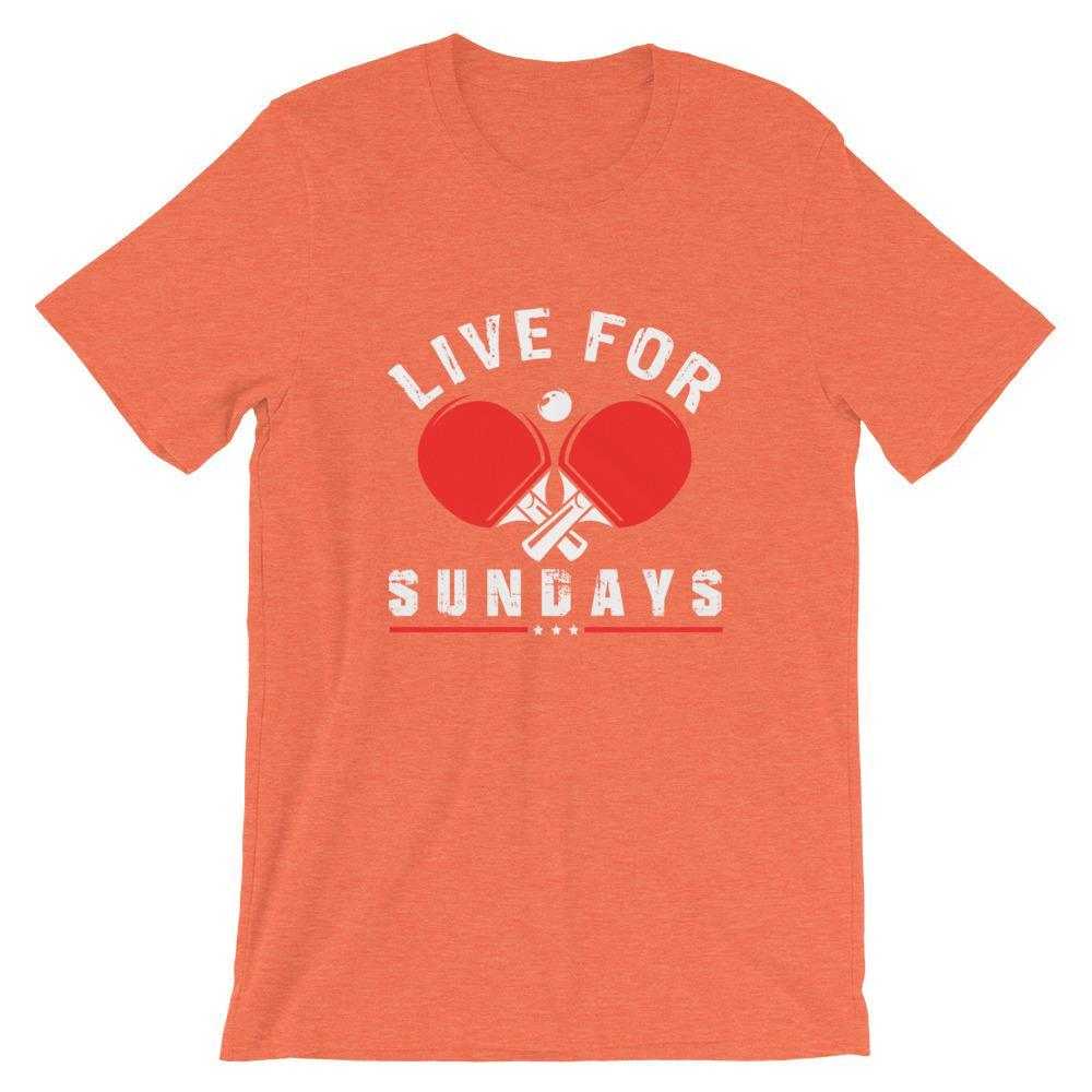 Live for Sundays Table Tennis T-Shirt - Table Tennis Hub