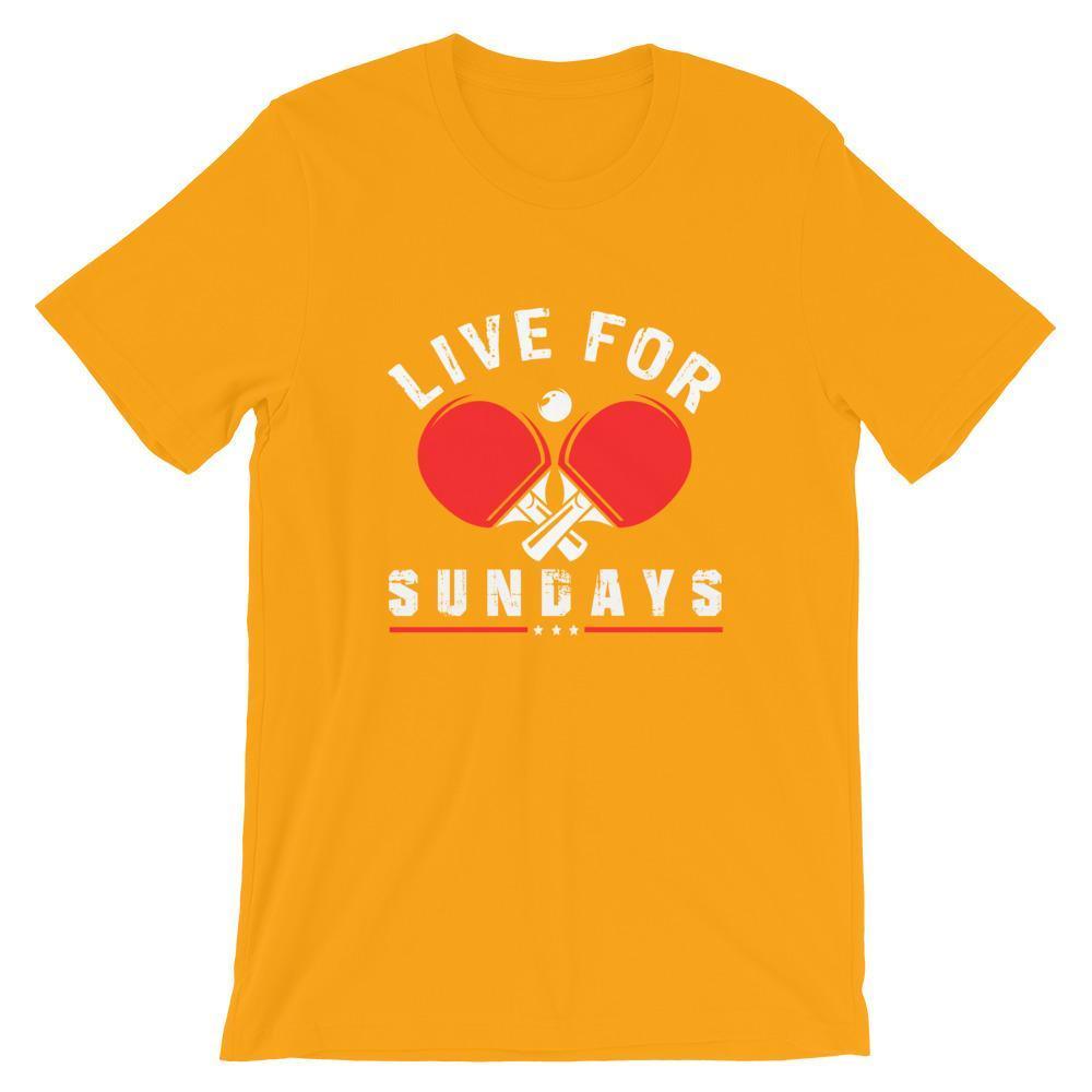 Live for Sundays Table Tennis T-Shirt - Table Tennis Hub