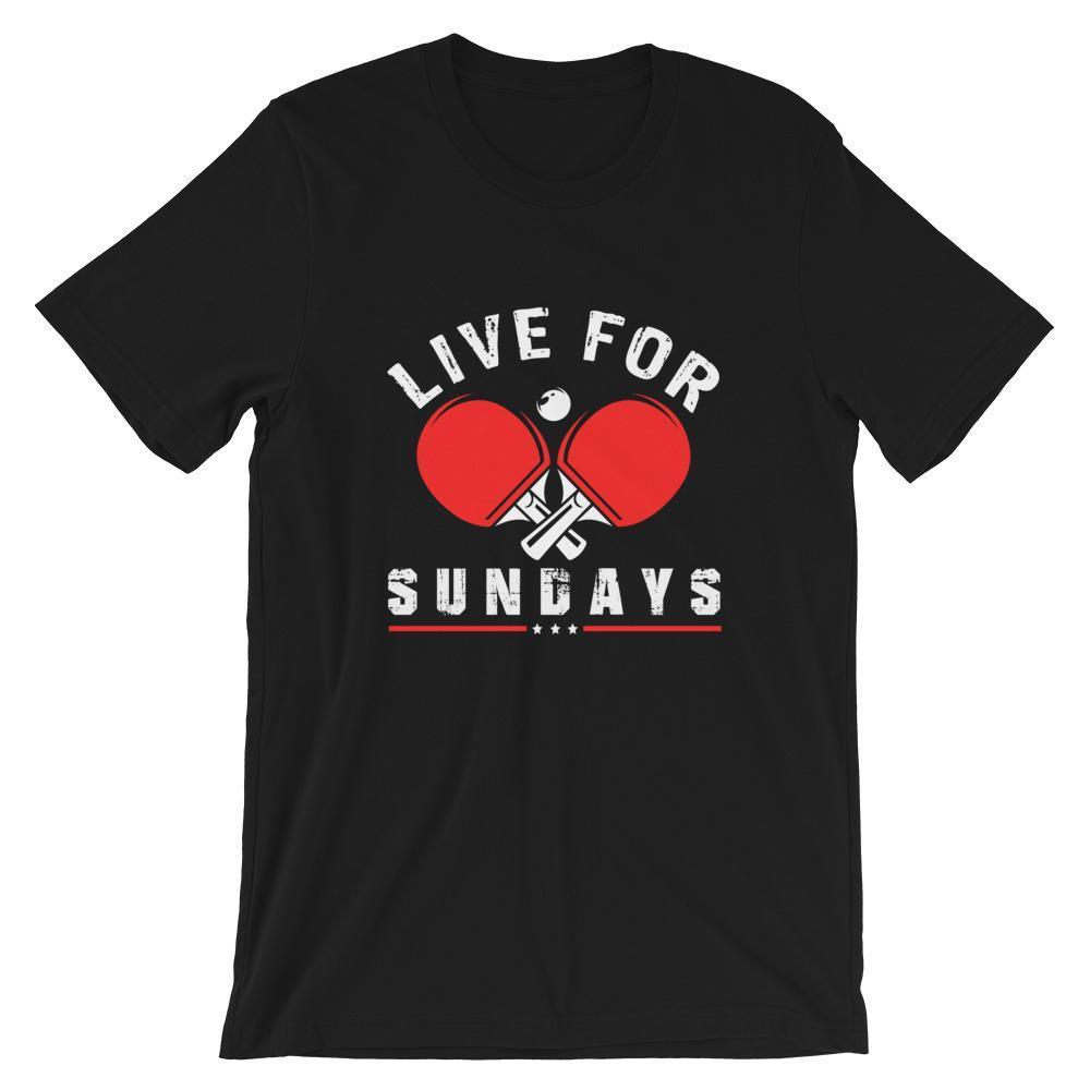 Live for Sundays Table Tennis T-Shirt - Table Tennis Hub