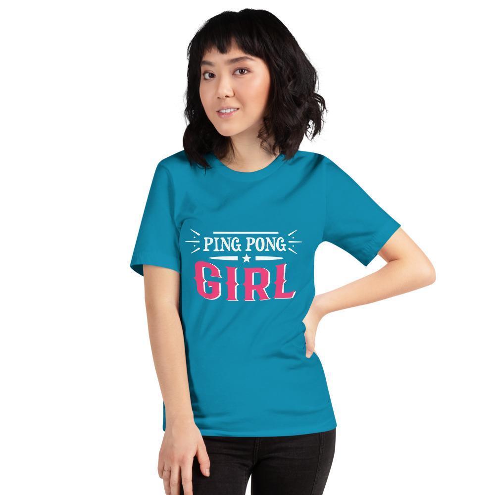 Ping Pong Girl T-Shirt - Table Tennis Hub