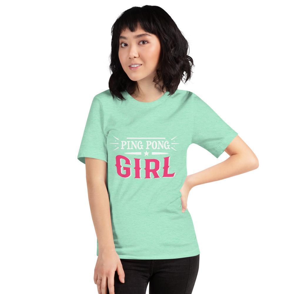 Ping Pong Girl T-Shirt - Table Tennis Hub