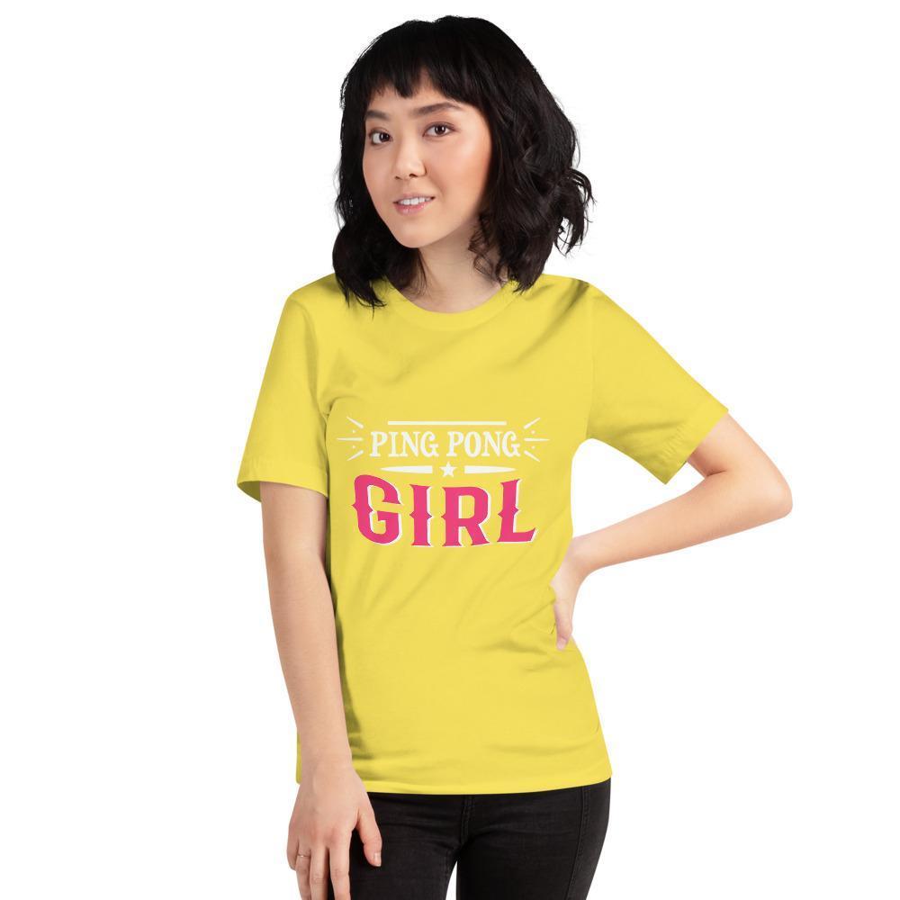 Ping Pong Girl T-Shirt - Table Tennis Hub