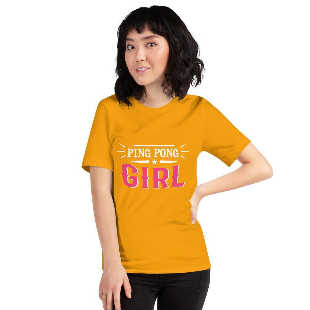 Ping Pong Girl T-Shirt - Table Tennis Hub