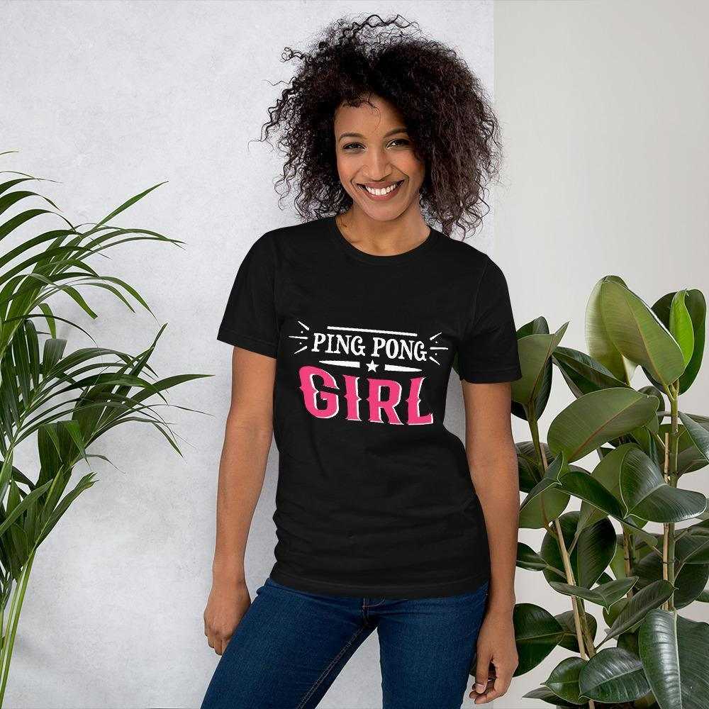 Ping Pong Girl T-Shirt - Table Tennis Hub