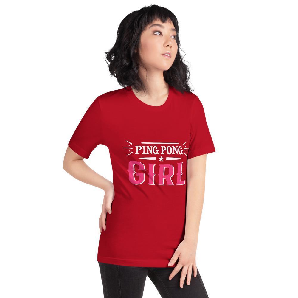 Ping Pong Girl T-Shirt - Table Tennis Hub