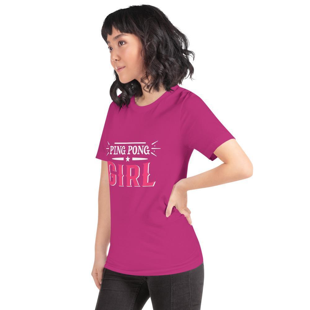 Ping Pong Girl T-Shirt - Table Tennis Hub