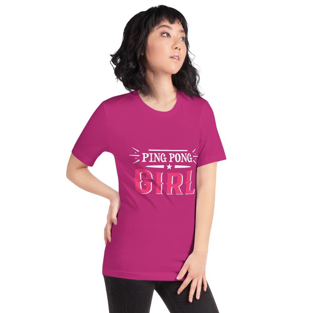 Ping Pong Girl T-Shirt - Table Tennis Hub