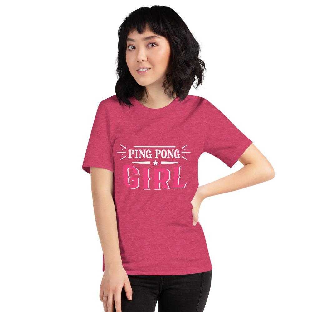 Ping Pong Girl T-Shirt - Table Tennis Hub