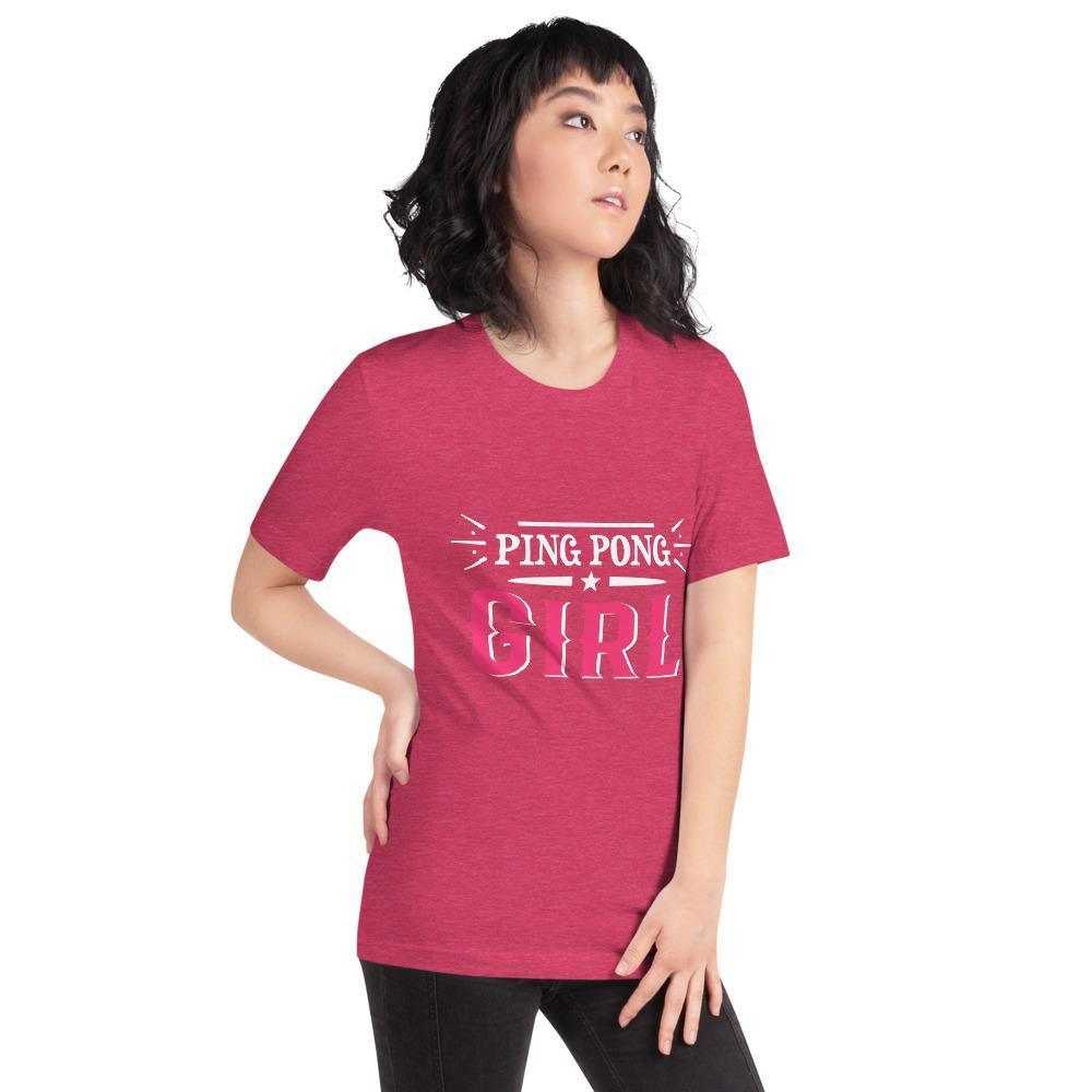 Ping Pong Girl T-Shirt - Table Tennis Hub