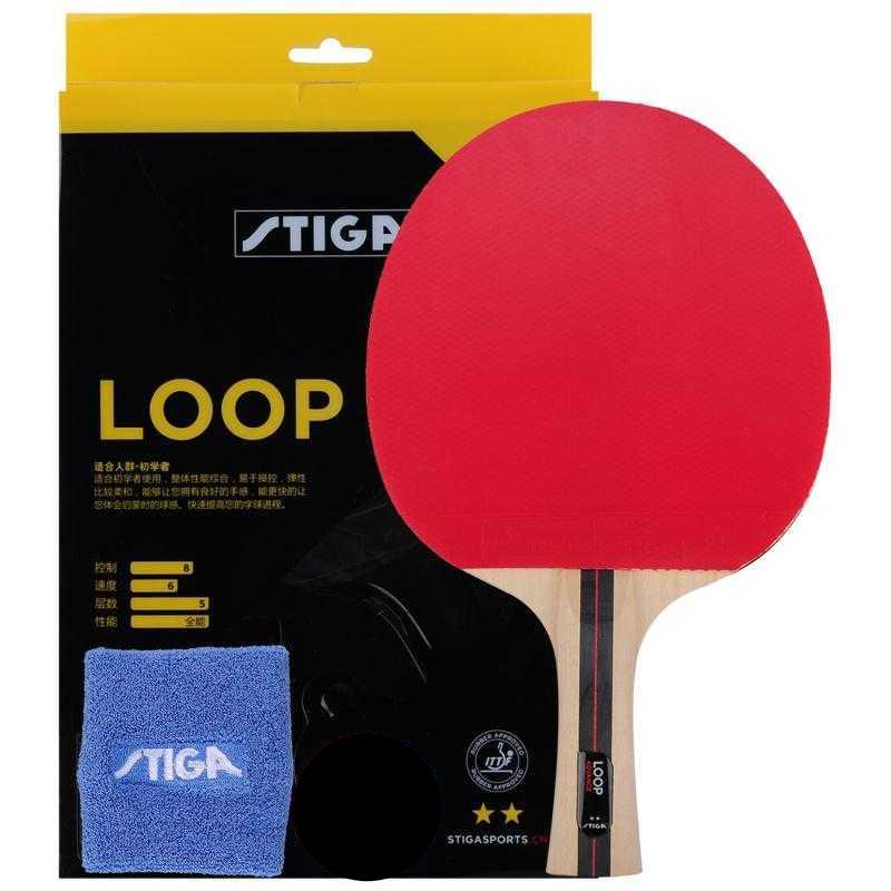 Stiga Loop 2 Star Table Tennis Bat Intermediate Player - Table Tennis Hub Stiga