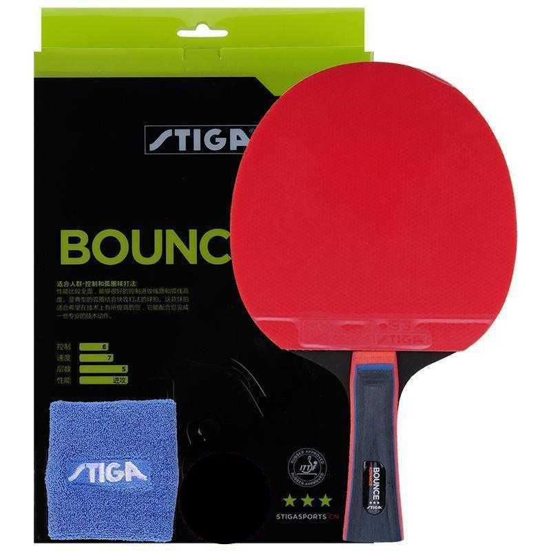 Stiga Pro Bounce 3 Stars Table Tennis Bat - Table Tennis Hub